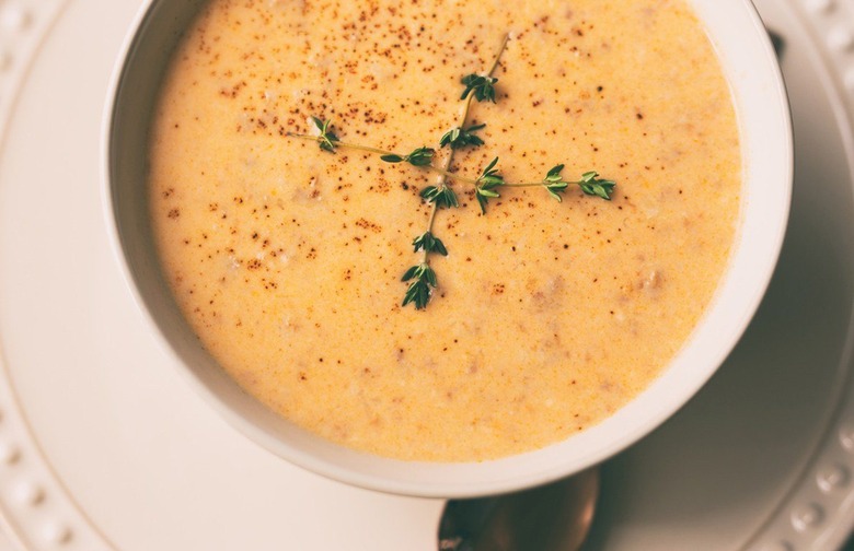 Maine Lobster Bisque with Toasted Pumpkin Seeds